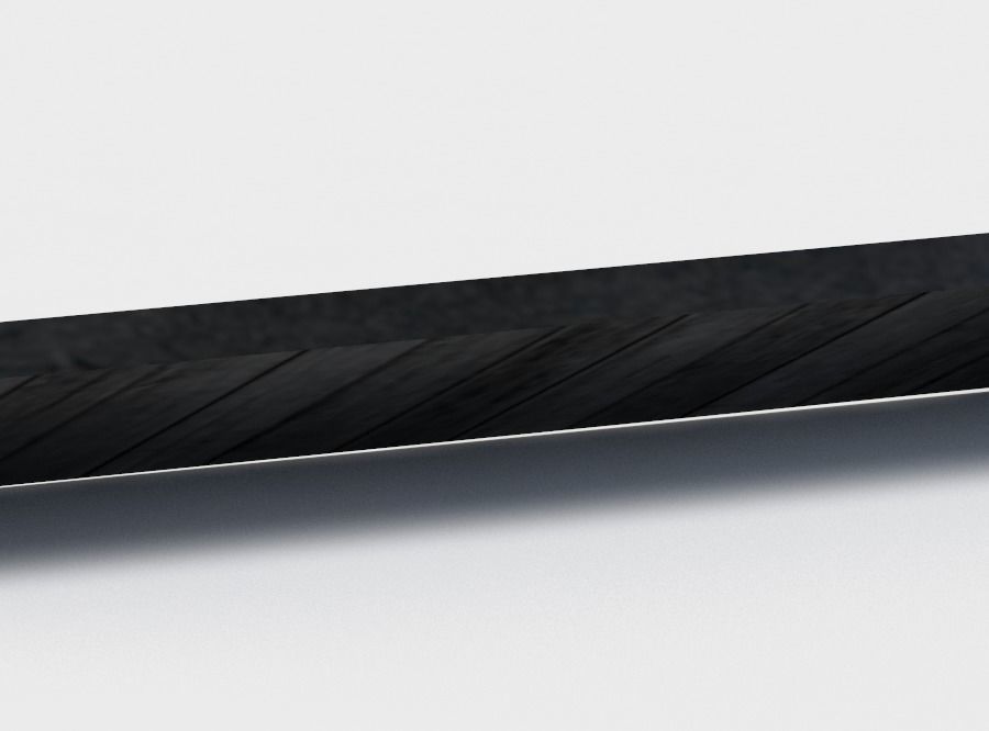 Canopy wooden roof Low-poly 3D model_2