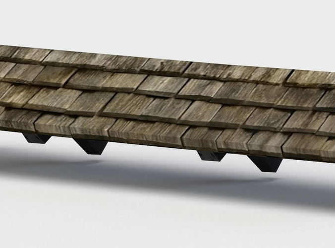 Canopy bench made of wood and metal