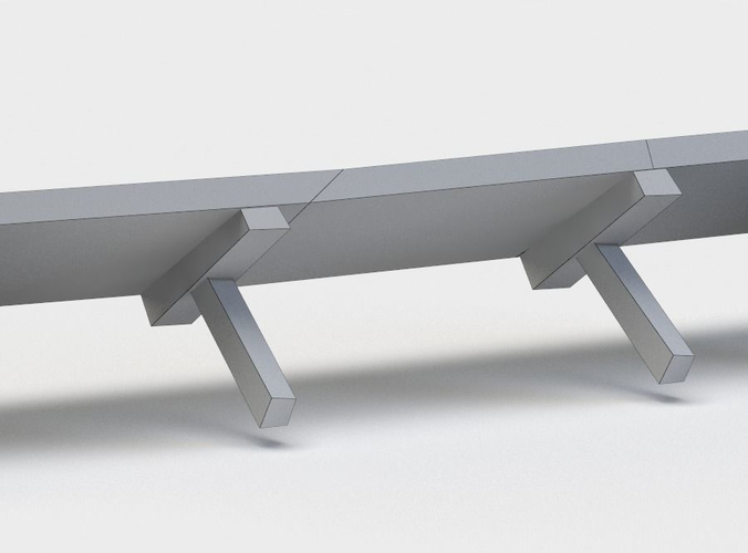 Canopy bench made of wood and metal
