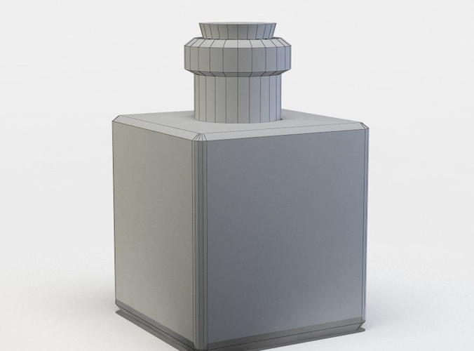 Bottle wooden box with carvings