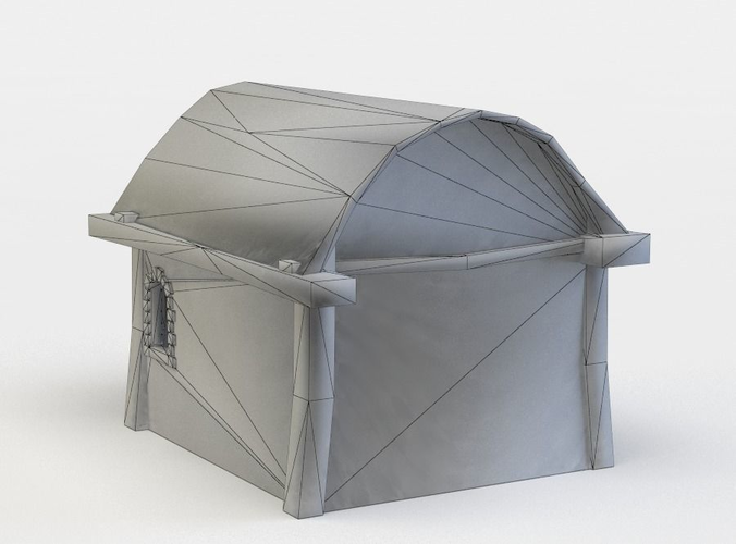 House stone with roof