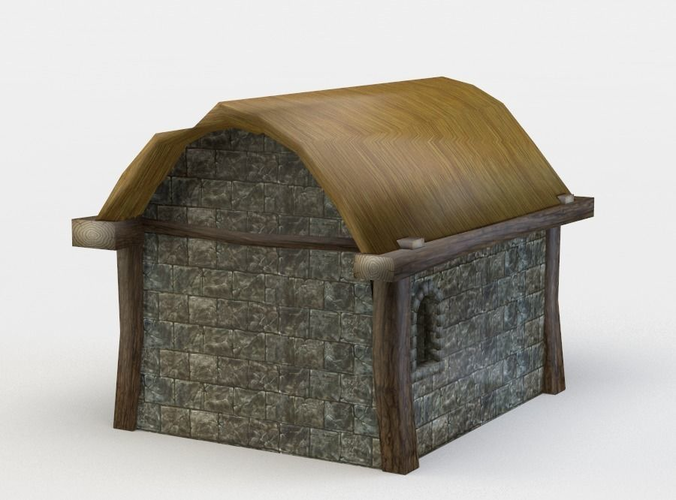 House stone with roof