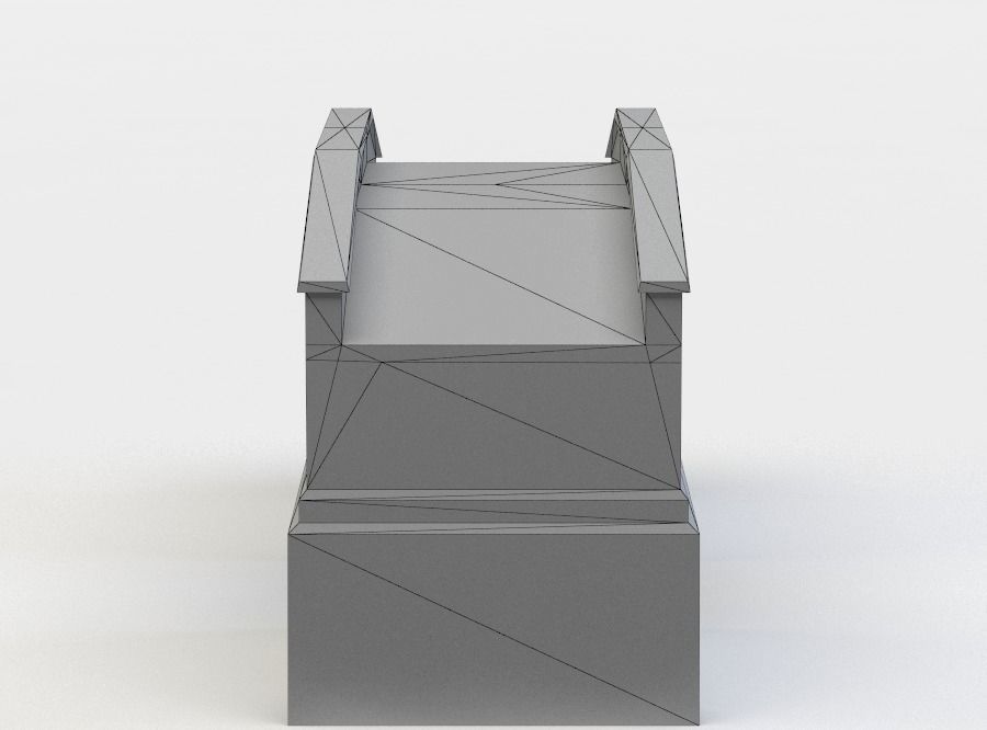 Masonry bridge Low-poly 3D model_3