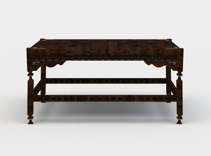 Table coffee Low-poly 3D model