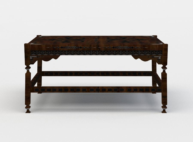 Table coffee Low-poly 3D model