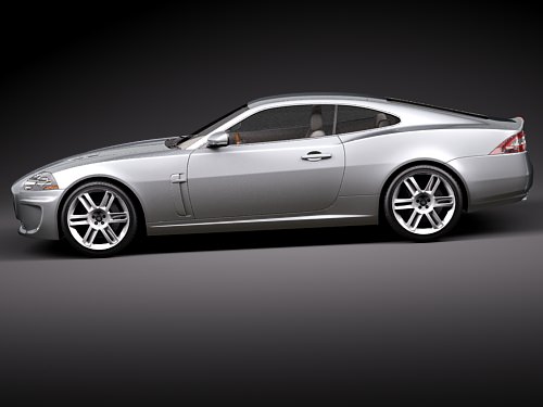 Jaguar XKR 3D model_6