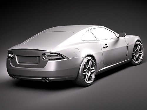 Jaguar XKR 3D model_11