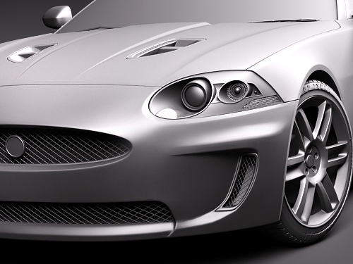 Jaguar XKR 3D model_9