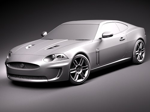 Jaguar XKR 3D model_8