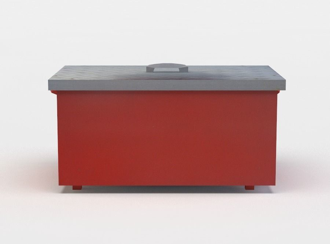 Electrical box Low-poly 3D model