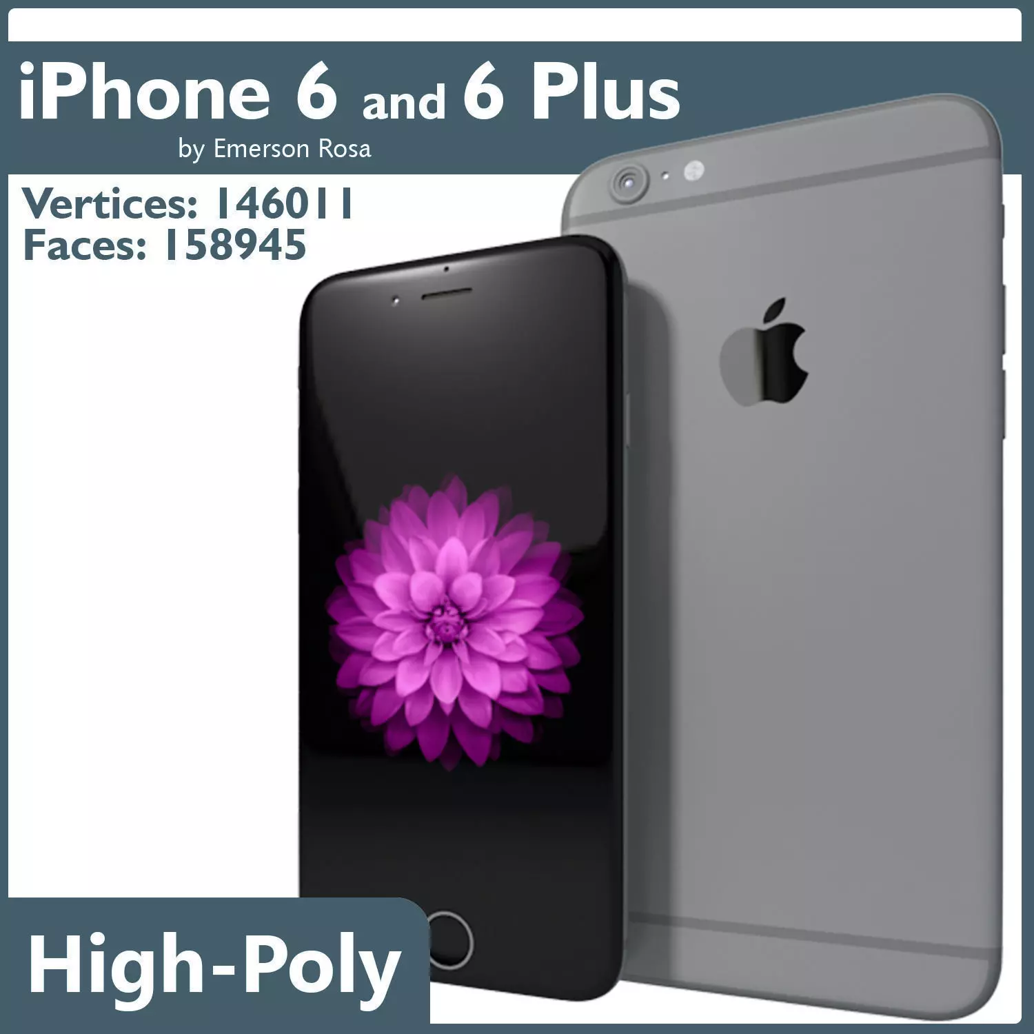 iPhone 6 and 6 Plus 3D model