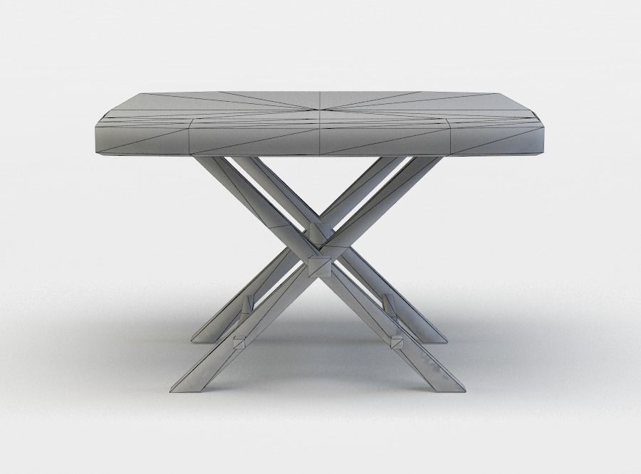 Tavern table Low-poly 3D model_3