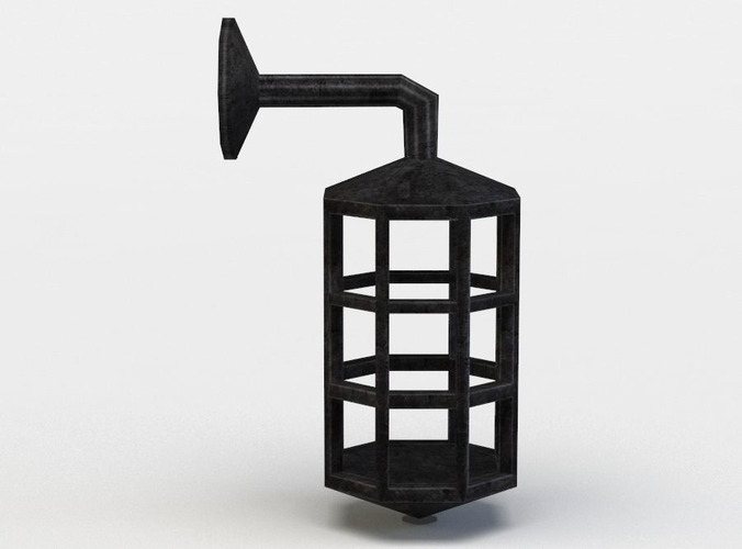 Tavern lamp Low-poly 3D model