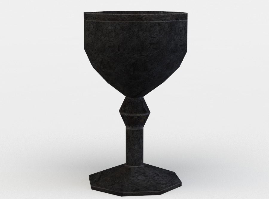 Tavern cup Low-poly 3D model_2