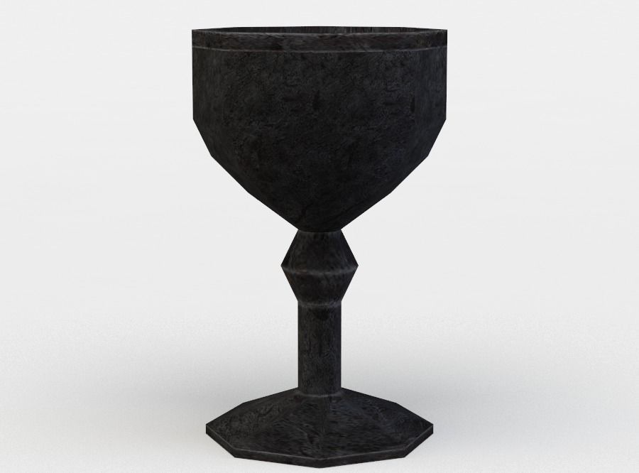 Tavern cup Low-poly 3D model_0