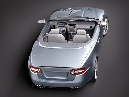 Jaguar XKR Convertible 3D model_3