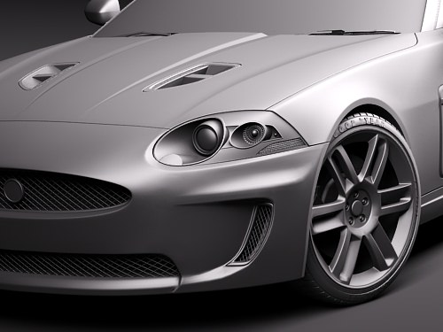 Jaguar XKR Convertible 3D model_10