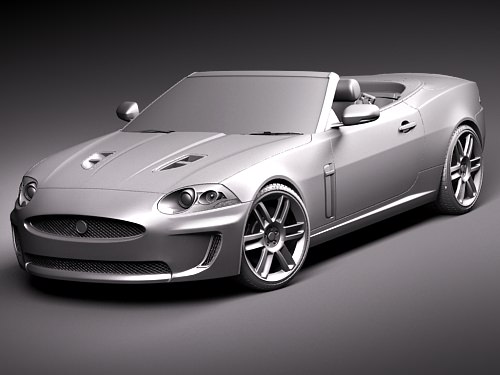Jaguar XKR Convertible 3D model_11
