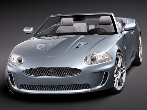Jaguar XKR Convertible 3D model_2