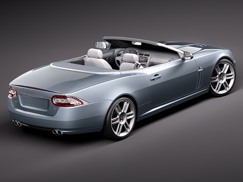 Jaguar XKR Convertible 3D model_4