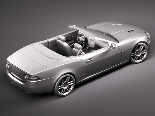 Jaguar XKR Convertible 3D model_8