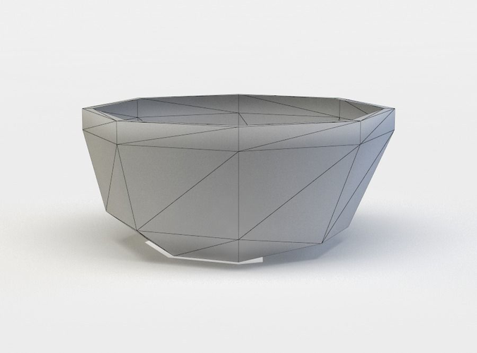 Plate octagon planter