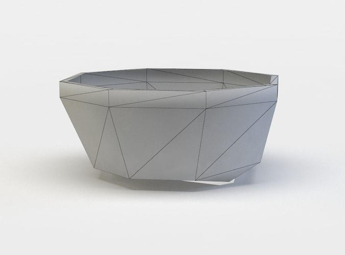 Plate octagon planter