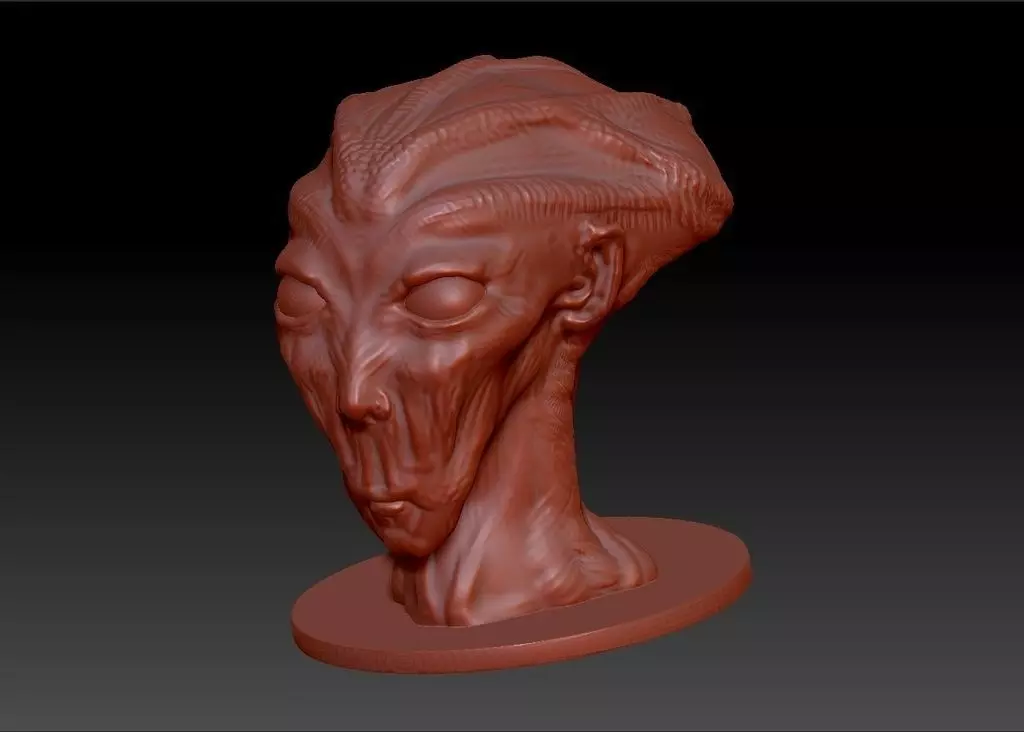 Zoltar the Alien 3D print model_0
