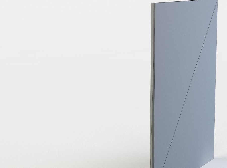 Painting in gold frame Low-poly 3D model_4