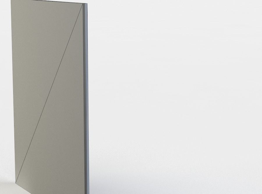 Painting in gold frame Low-poly 3D model_5