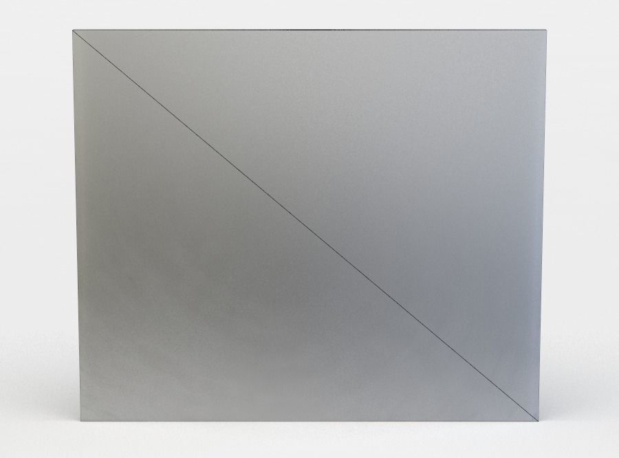 Painting of city with boats on water Low-poly 3D model_3