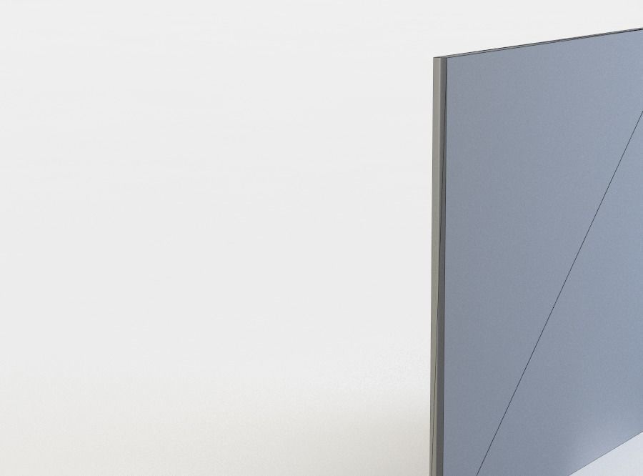 Painting of river in gold frame Low-poly 3D model_4