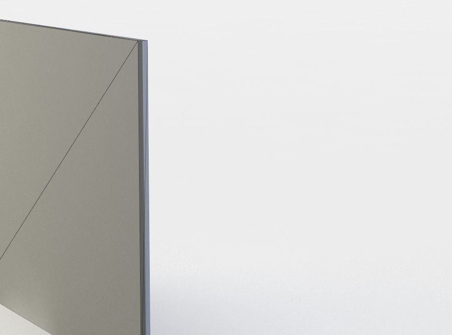 Painting of river in gold frame Low-poly 3D model_5