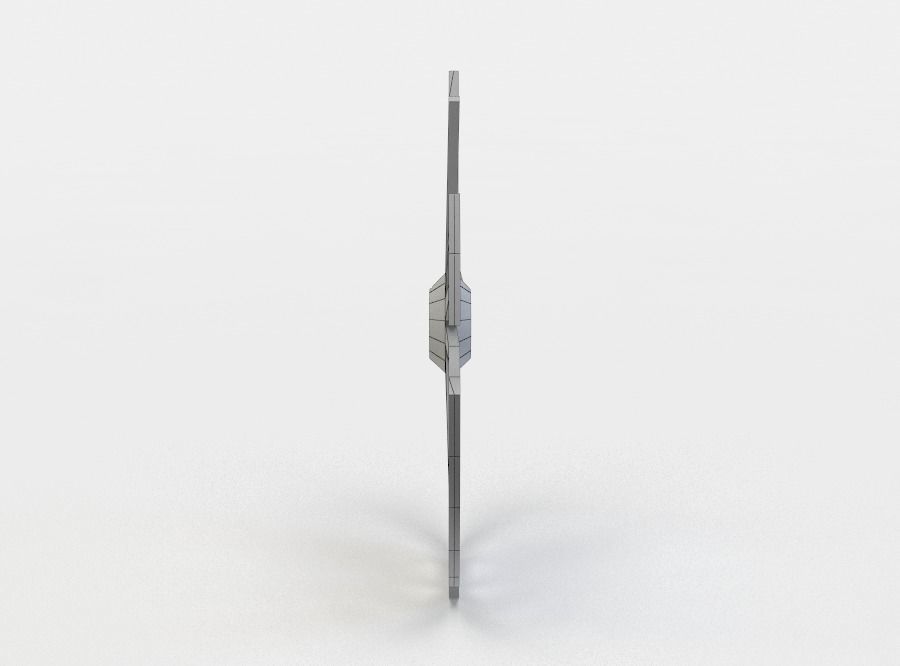 Damaged wheel Low-poly 3D model_3