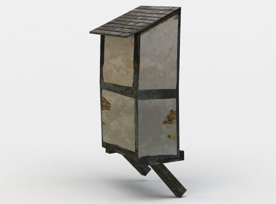 House oriel Low-poly 3D model_2