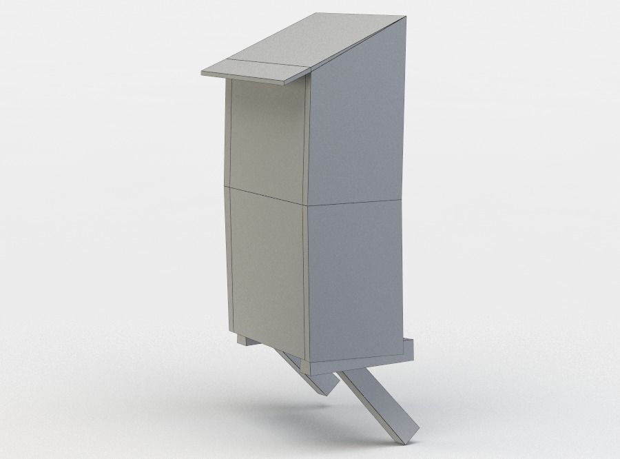 House oriel Low-poly 3D model_5