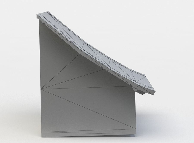 Dormer wooden house with roof