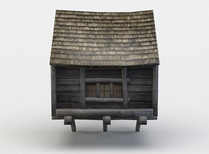 House oriel Low-poly 3D model