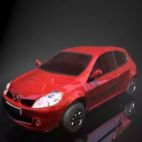 Renault Clio Low-poly 3D model
