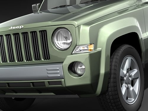 Jeep Patriot midpoly 3D model_1