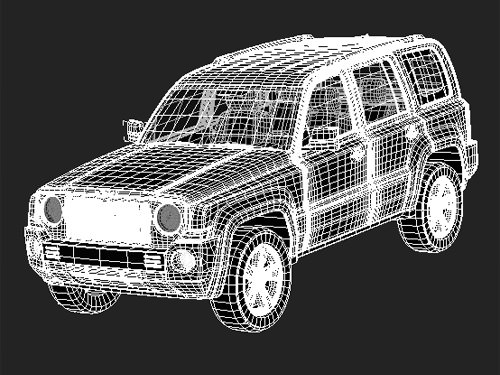 Jeep Patriot midpoly 3D model_6