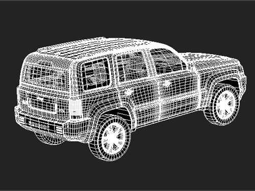 Jeep Patriot midpoly 3D model_7