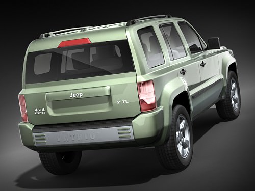 Jeep Patriot midpoly 3D model_4
