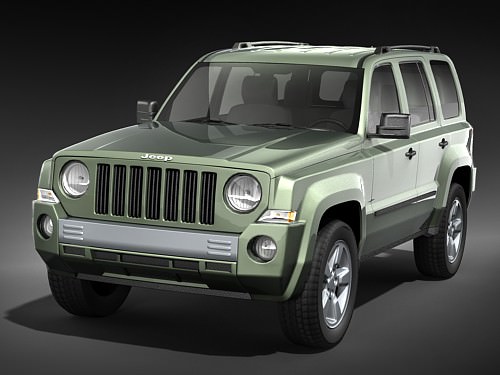 Jeep Patriot midpoly 3D model_2