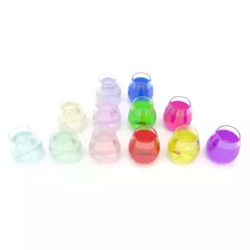 Glass 1 set of colorful plastic cups
