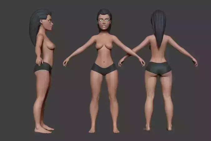 Female Body Basemesh 4