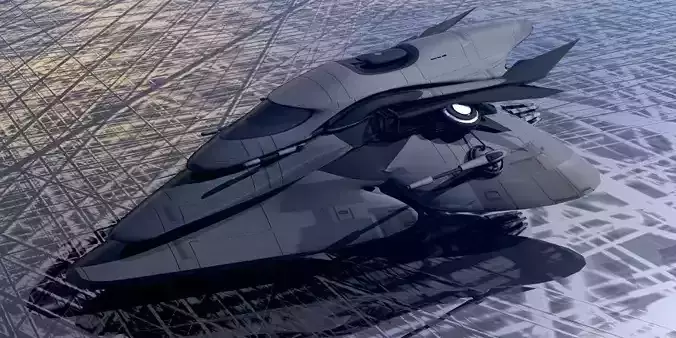 MU-113 Interstellar Cruiser 3D model MU-113 Interstellar Cruiser 3D model