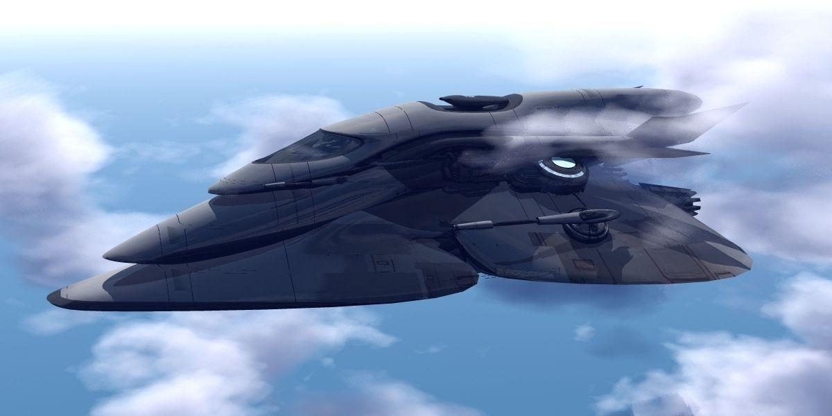 MU-113 Interstellar Cruiser 3D model_6