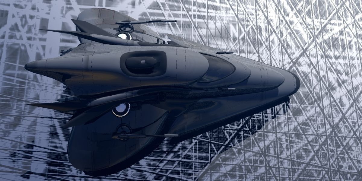 MU-113 Interstellar Cruiser 3D model_4