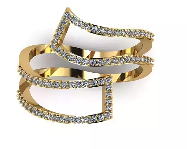 Double Diamond Ring